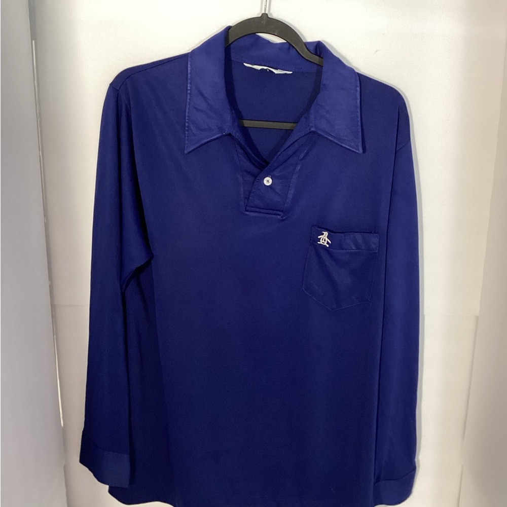 Vintage Original Penguin Men's Blue Shirt